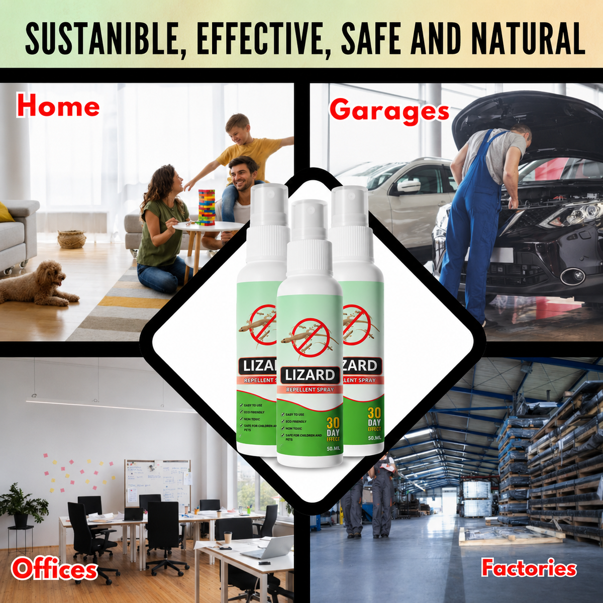 Lizard Repellent Spray - Protect your home from Pest, mite & insects