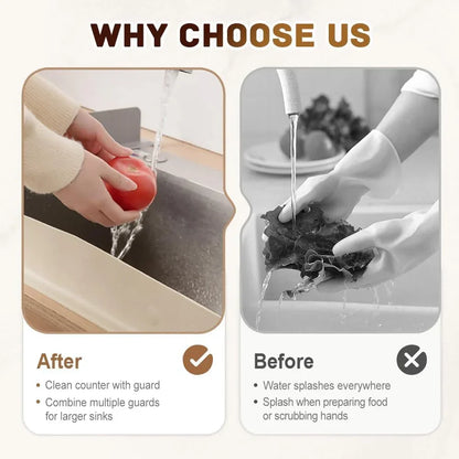 Kitchen Sink Splash Guard – Extra Wide Water Protection (Buy 1 Get 1 Free)