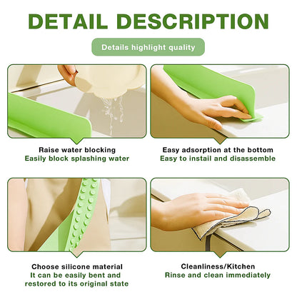 Kitchen Sink Splash Guard – Extra Wide Water Protection (Buy 1 Get 1 Free)