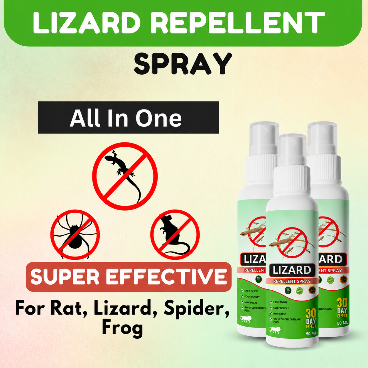 Lizard Repellent Spray - Protect your home from Pest, mite & insects