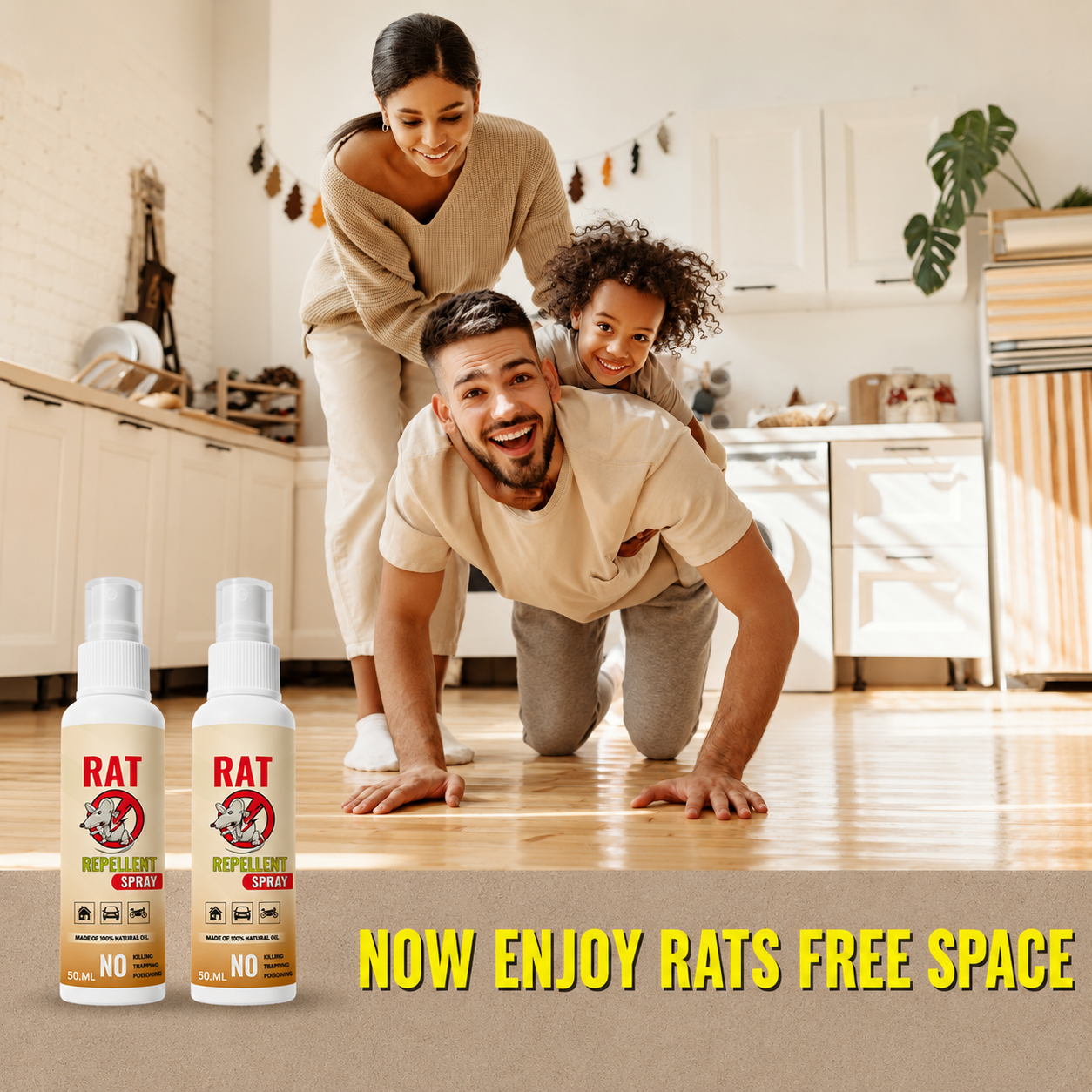 Rat Repellent Spray – Safe, Effective, and Eco-friendly (Buy 1 Get 1 Free)