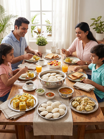 Stainless Steel Multi Kadai – Copper Bottom Idli, Dhokla & Momo Steamer | Big Size All-in-One Cookware