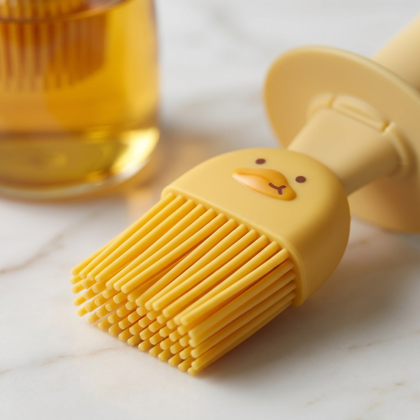 Cute Duck Design Oil Dispenser with Silicone Brush (Buy 1 Get 1 Free)
