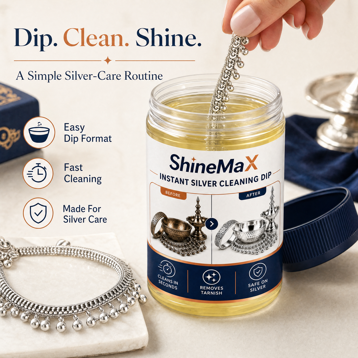 ShineMax™ Instant Silver Cleaning Dip