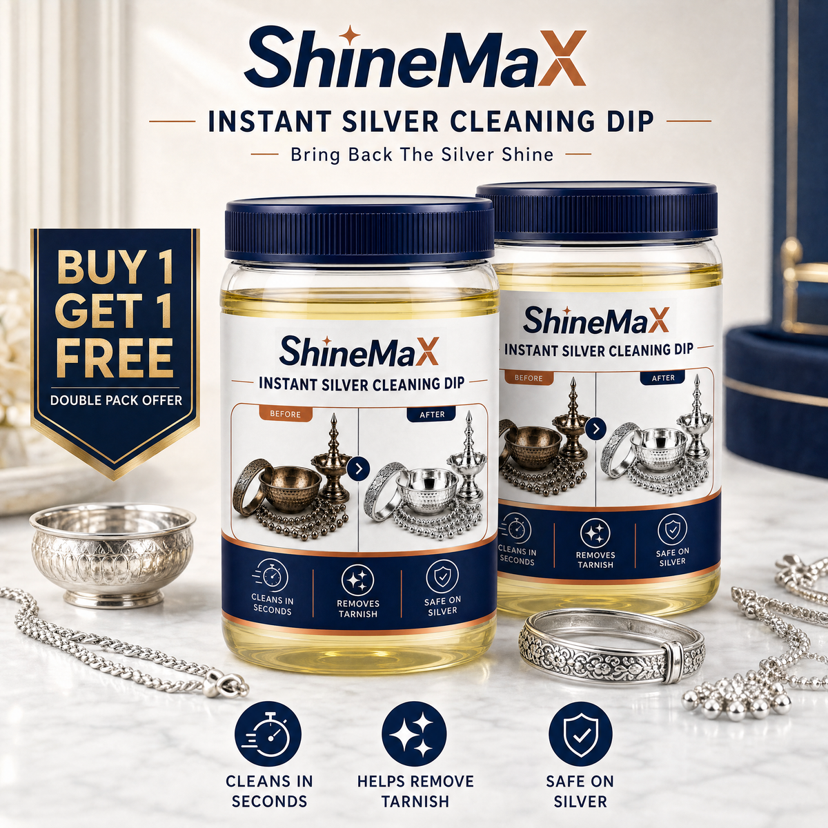 ShineMax™ Instant Silver Cleaning Dip