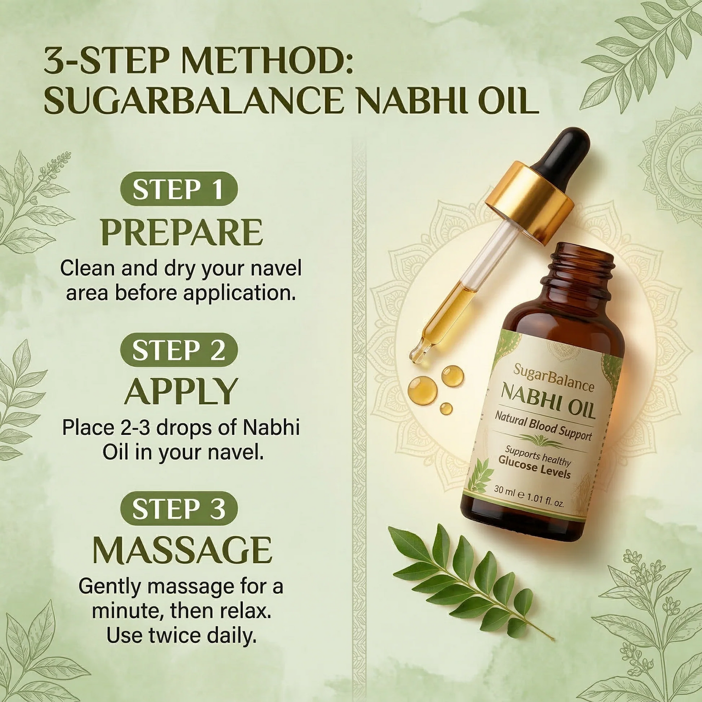 Sugar Balance Nabhi Oil (25000+++ Happy Customer's⭐⭐⭐⭐⭐)