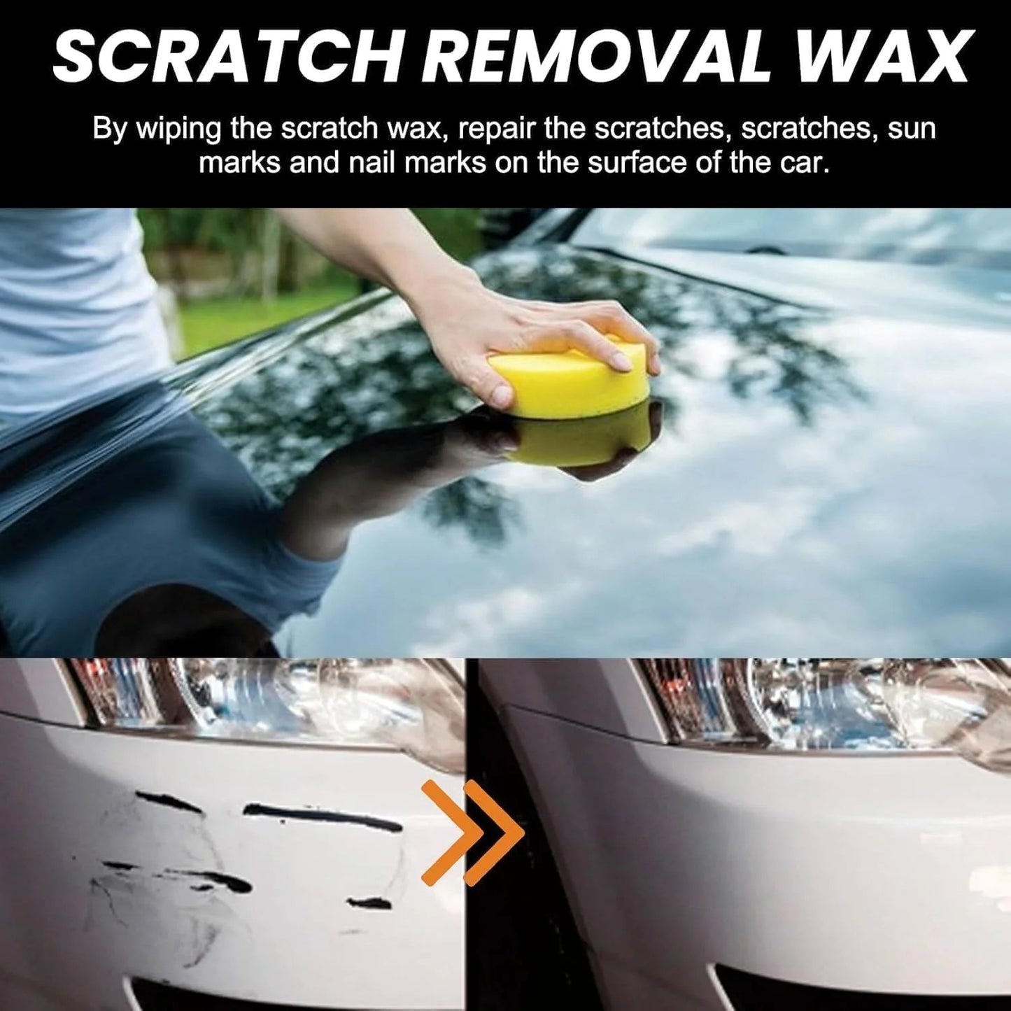 Car Scratch Removal Wax (Buy 1 Get 1 Free)