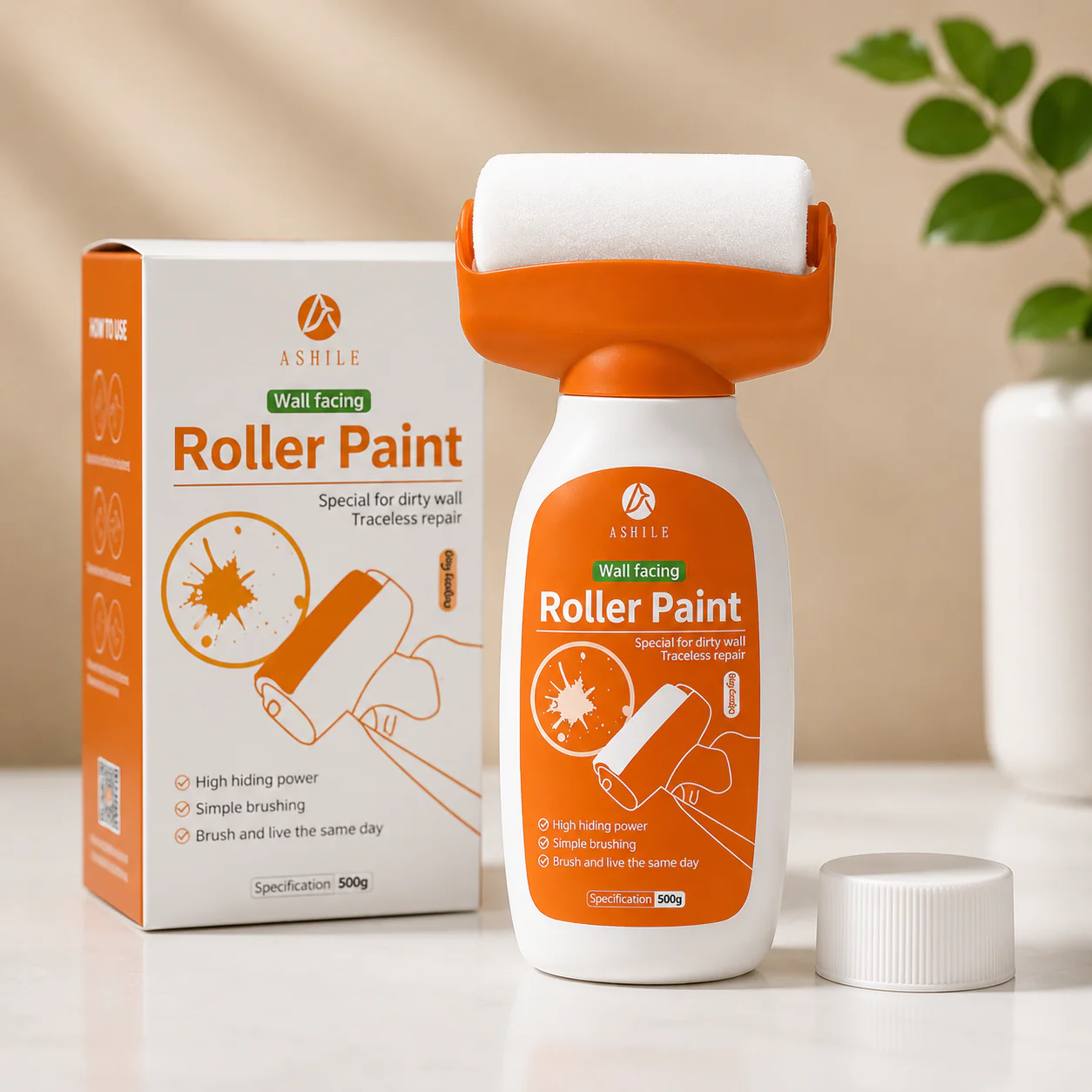 🎨 Wall Repair Roller Paint – Instant Wall Makeover in Minutes!