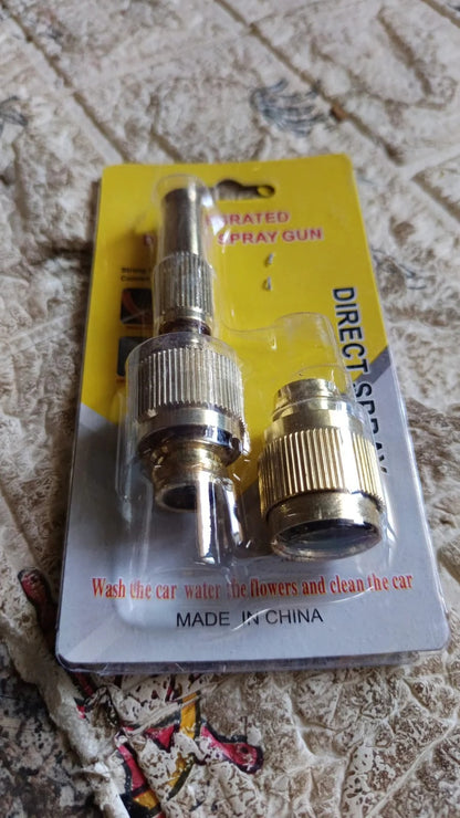 🔥 Premium Brass Spray Nozzle | Adjustable Jet for Car & Garden | Buy 1 Get 1 Free