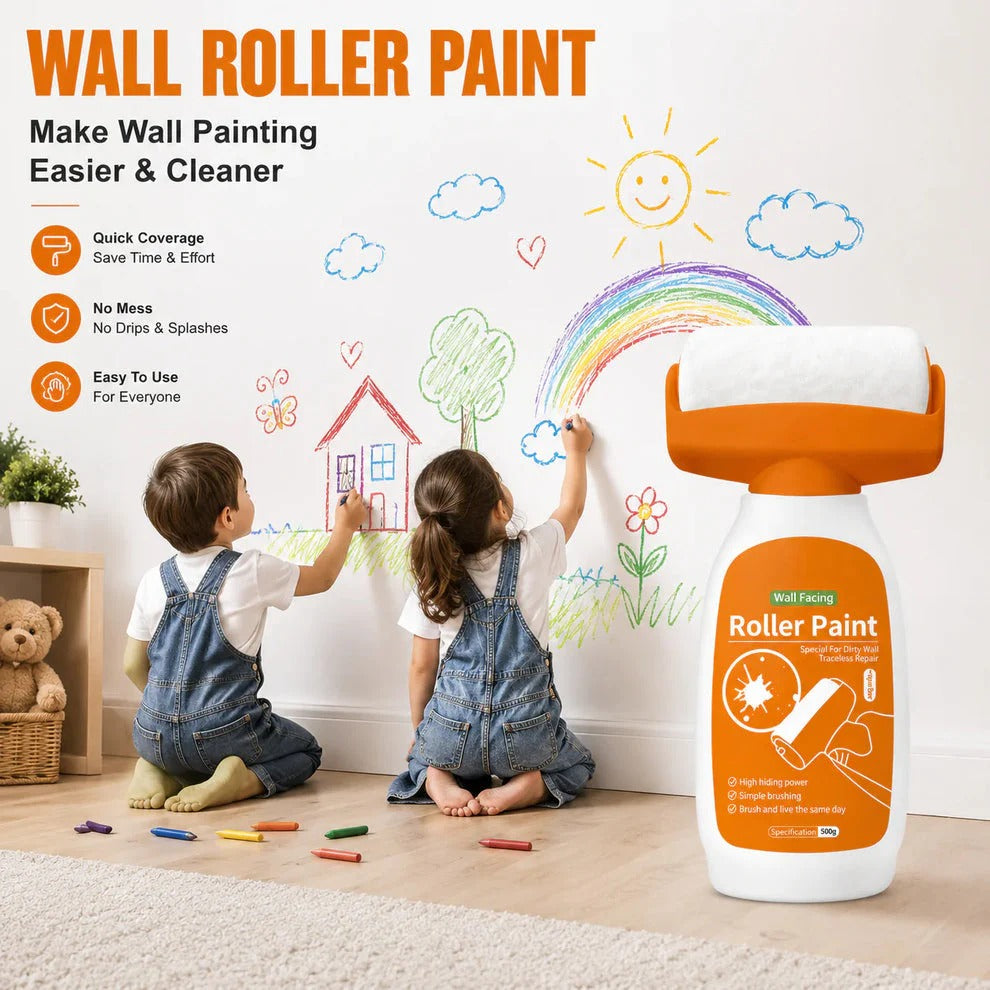 🎨 Wall Repair Roller Paint – Instant Wall Makeover in Minutes!